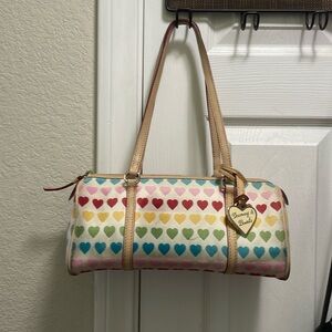 Dooney & Bourke Rainbow Heart Satchel